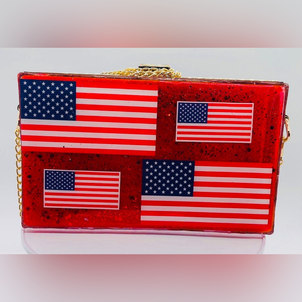 Custom Purse American Flags Hand made in The USA Exclusive Design